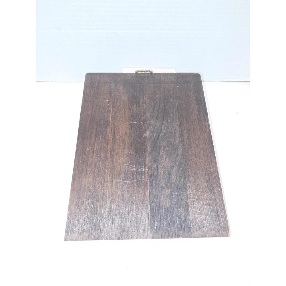 vintage wooden wall plaque 